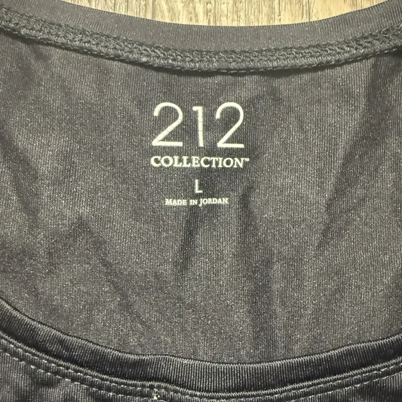 212 Collection Black Textured Sleeveless Tank Top - Picture 4 of 4